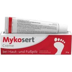 Mykosert Hautpilz Creme|Fußpilz Creme-Creme bei Haut- und Fußpilz, 20 g