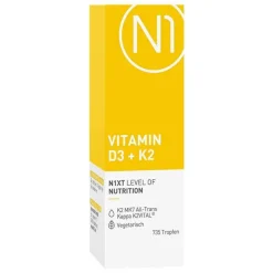 Pharmedix Vitamin K|Vitamin D (Colecalciferol)-N1 Vitamin D3 + K2 Tropfen, 20 ml
