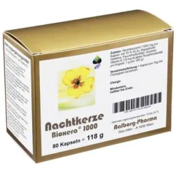 Bioxera Nachtkerzenöl-Nachtkerze 1000 Kapseln, 80 St