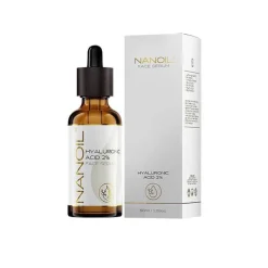 Everett Cosmetics Serum & Kur-Nanoil Gesichtsserum mit Hyaluronsäure, 50 ml
