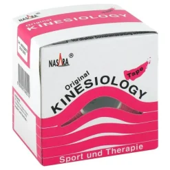 Nasara Kinesio Tape 5 cm x 5 m pink inkl.Spenderbox, 1 St- Kinesio Tape