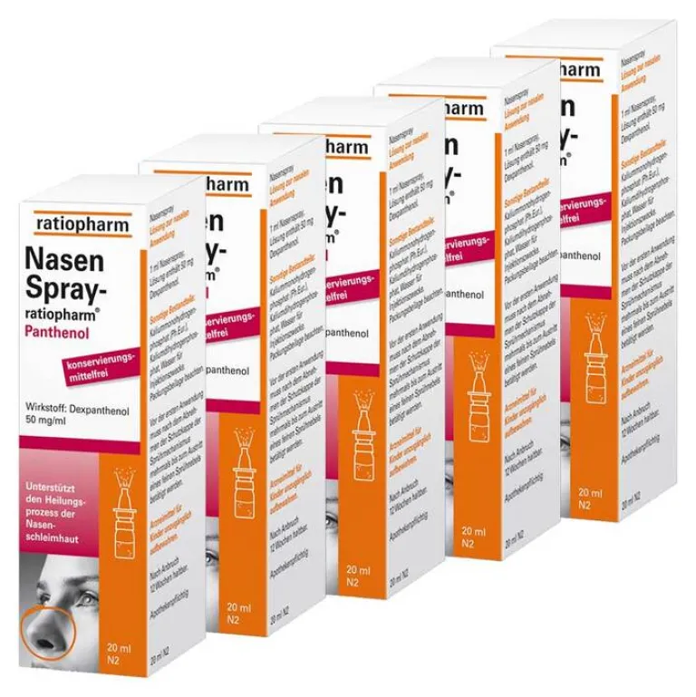 Nasenspray Panthenol, 5x20 ml^Ratiopharm Clearance