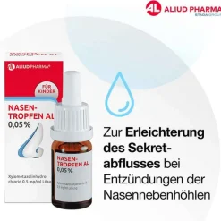 Aliud Pharma Nasentropfen Für Kinder|Nasentropfen-NASENTROPFEN AL 0,05 %, 10 ml