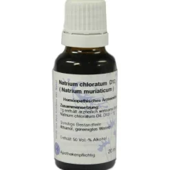Hanosan Natrium muriaticum D 12 Dilution, 20 ml- N