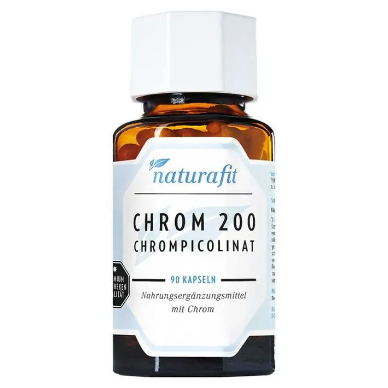 Naturafit Chrom-Chrom 200 Chrompicolinat Kapseln, 90 St