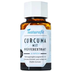 Curcuma mit Pfeffer Kapseln, 60 St^Naturafit Sale