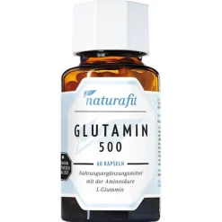 Naturafit Glutamin 500 mg Kapseln, 60 St- Aminosäuren
