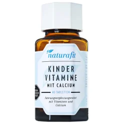Naturafit Kindervitamine mit Calcium Lutschtbl., 40 St-Kinder Multivitamine