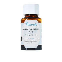 Naturafit Vitamin B5 (Pantothensäure)-Pantothensäure 500 Vitamin B5 Kapseln, 60 St