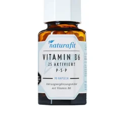Naturafit Vitamin B6 (Pyridoxin)-Vitamin B6 25 aktiviert P-5-P Kapseln, 90 St