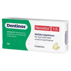 Nene Lax 1,5 Suppositorien für Schulk, 6 St^Nene-Lax Hot