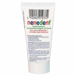 Nenedent Zahnpflege|Für Kinder & Babys-Kinderzahncreme homöopathieverträglich mit Fluorid, 50 ml