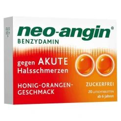 Neo Angin Halsschmerztabletten-neo-angin Benzydamin gegen akute Hasschmerzen Honig Orange, 20 St