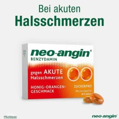 Neo Angin Halsschmerztabletten-neo-angin Benzydamin gegen akute Hasschmerzen Honig Orange, 20 St