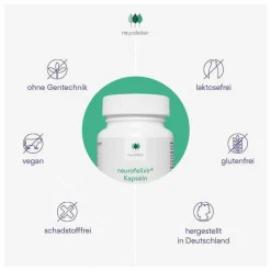 NatuGena Neurofelixir für Nerven & Konzentration Kapseln, 120 St- Hirnleistung & Nerven