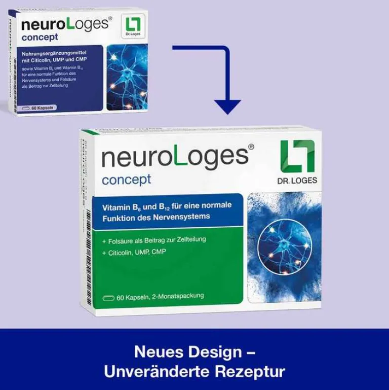 Dr. Loges Neurologes concept Kapseln, 60 St- Hirnleistung & Nerven