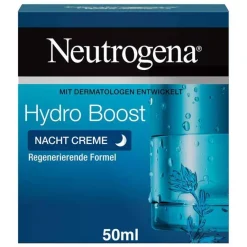 Neutrogena Trockene Haut|Nachtpflege-Hydro Boost Nacht Creme, 50 ml