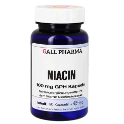 Hecht Pharma Vitamin B3 (Niacin)-Niacin 100 mg GPH Kapseln, 60 St