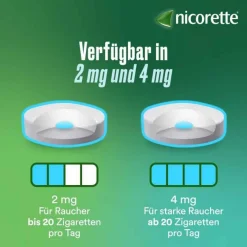 Nicorette freshmint 2 mg Lutschtabletten gepresst, 40 St- Nikotin Lutschtabletten