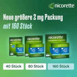 Nicorette freshmint 2 mg Lutschtabletten gepresst, 40 St- Nikotin Lutschtabletten