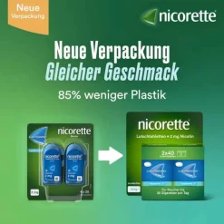 Nicorette freshmint 2 mg Lutschtabletten gepresst, 80 St- Nikotin Lutschtabletten