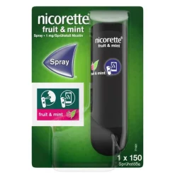 Fruit & Mint Spray 1 mg / Sprühstoß Nfc, 1 St^Nicorette Clearance