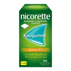Nicorette ® Kaugummi freshfruit, 4 mg Nikotin, 105 St- Nikotinkaugummi
