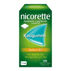 Nicorette Nikotinkaugummi-Kaugummi freshfruit, 2 mg Nikotin, 105 St
