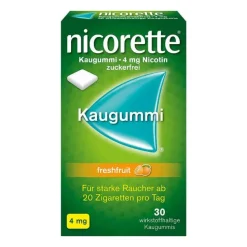 Nicorette ® Kaugummi freshfruit, 4 mg Nikotin, 30 St- Nikotinkaugummi