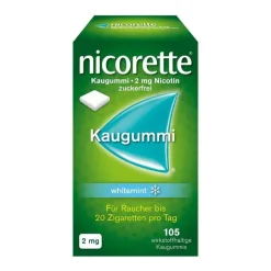 Nicorette Nikotinkaugummi-Kaugummi whitemint, 2 mg Nikotin, 105 St
