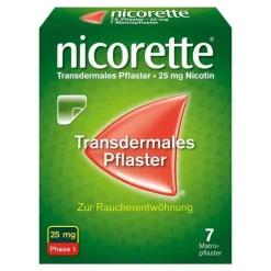 Nicorette Nikotinpflaster, 25 mg Nikotin, 7 St- Nikotinpflaster