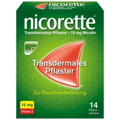 Nikotinpflaster, 15 mg Nikotin, 14 St^Nicorette New