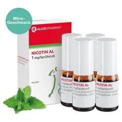 Aliud Pharma NICOTIN AL 1mg/Sprühstoß Spray, 2x2 St- Nikotinspray Und Inhaler