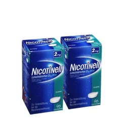 Nicotinelle Nikotin Lutschtabletten-Nicotinell Lutschtabletten 2 mg Mint zuckerfrei, 2x96 St