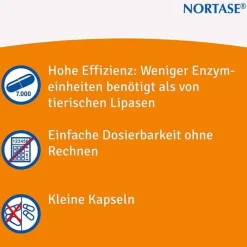 Kapseln vegetarische Verdauungsenzyme, 50 St^Nortase Discount