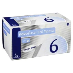 Novo Nordisk Zubehör-Novofine 6 mm 32 G Tip etw Kanüle, 100 St