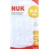 Nuk Babyflaschen-First Choice + Trinksauger Silikon Größe 1 S, 2 St