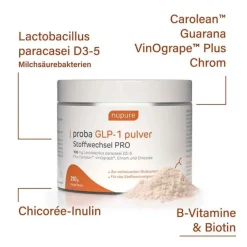 Nupure Bakterienkulturen-proba Glp-1 Pulver Stoffwechsel Pro, 210 g