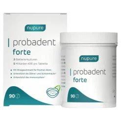 Nupure probadent forte 3 Bakterien Kulturen 5 Mrd. KBE Lutschtabletten, 90 St- Bakterienkulturen