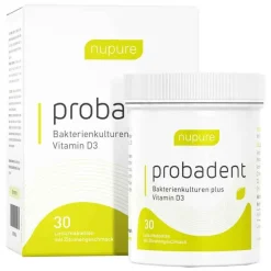 Nupure probadent lemon Mundflora Lutschtabletten, 30 St- Bakterienkulturen