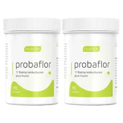 Nupure probaflor Mikrobiotika magensaftresistent Kapseln, 2x90 St- Bakterienkulturen