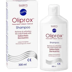 Oliprox ™ Shampoo bei seborrhoischer Dermatitis und Schuppen, 300 ml- Anti Schuppen Shampoo