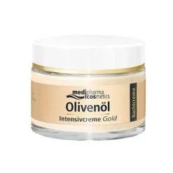Medipharma Cosmetics Nachtpflege-Olivenöl Intensivcreme Gold Zell-Aktiv Nachtcreme, 50 ml