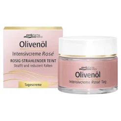 Medipharma Cosmetics Olivenöl Intensivcreme Rose Tagescreme, 50 ml- Tagespflege|Anti-Aging