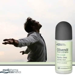 Medipharma Cosmetics Olivenöl Per Uomo Hydro Deo, 50 ml- Antitranspirant & Deo