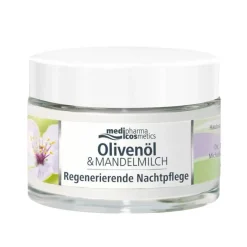 Medipharma Cosmetics Nachtpflege-Oliven-Mandelmilch regenerierende Nachtpflege, 50 ml