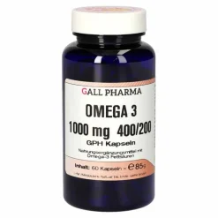 Hecht Pharma Omega 3 1000 mg 400 / 200 GPH Kapseln, 60 St- Omega 3 Kapseln|Augenvitamine