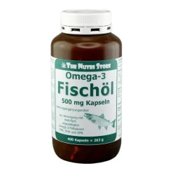 Omega 3 Fischöl Kapseln 500 mg, 400 St^The Nutri Store New