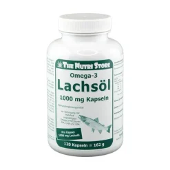 Omega 3 Lachsöl 1000 mg Kapseln, 120 St^The Nutri Store Best