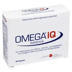 Forum Vita Omega 3 Kapseln|Hirnleistung & Nerven-Omega IQ Kapseln, 45 St